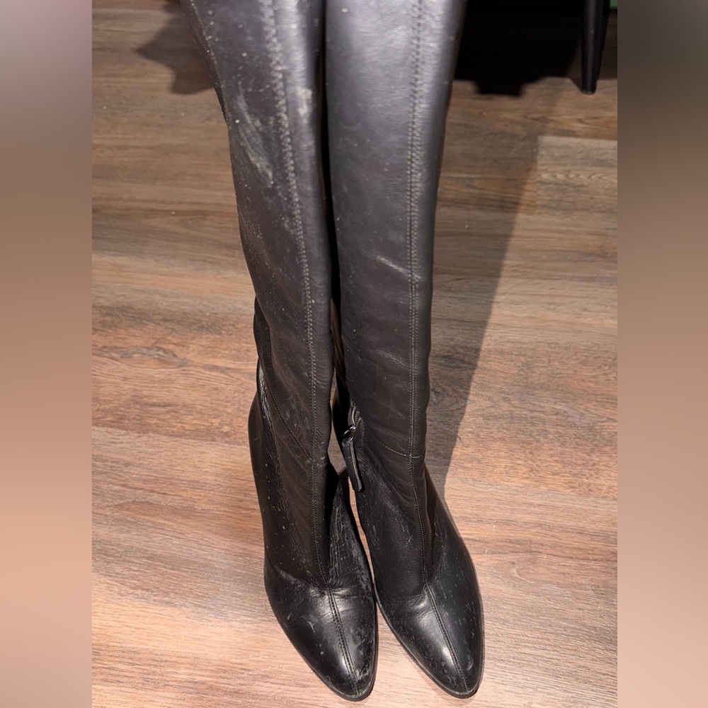 Zara Black Over the Knee Boots